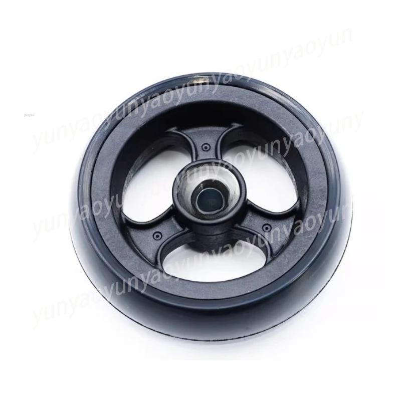 Wheelchair Scooter Cart Plastic Wheels Double Bearings Solid Tire Replacement Wheels