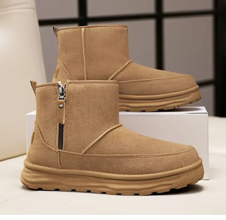 

Casual Winter Plush Warm Snow Boots Fashion Platform Board Shoes Winter New Snow Boots Round Head Fashion Set Feet in Shoes