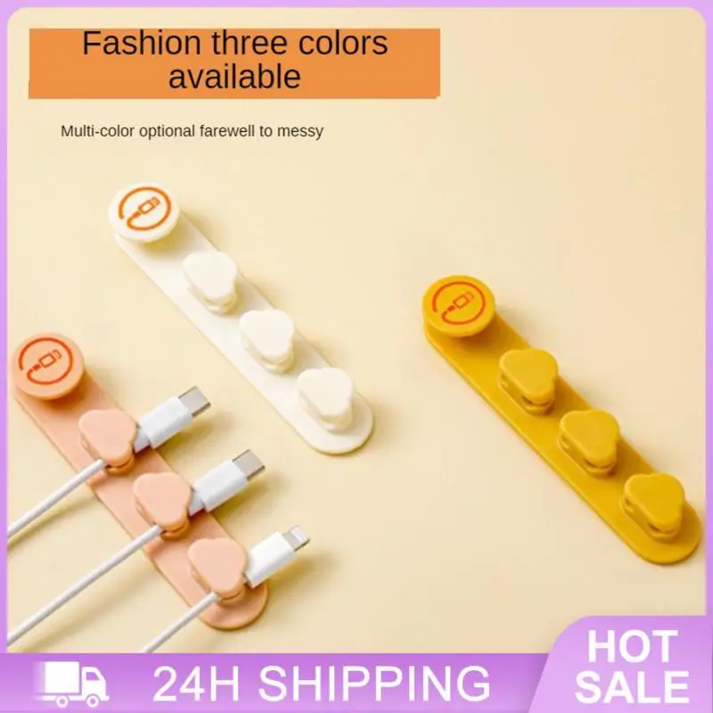 Organizador de fio de silicone para pasta, suporte de cabo firmemente multiuso, sem perfuração, sem pregos, organizador de mesa de escritório, braçadeira sem rastros