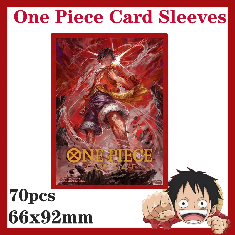 

Обезьяна Д. Луффи, цельный набор рукавов для горячих карточек, 66x92 мм, 70 шт., ограниченная серия, защитные пленки для карт, коллекция аниме, подарок для детей