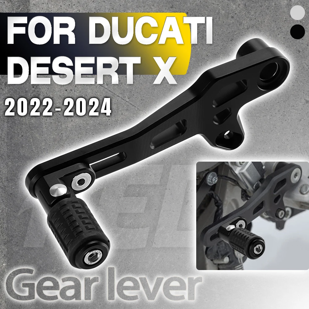 

Motorcycle Aluminum Gear lever DesertX Adjustable Folding Gear Shifter Shift Pedal Lever For Ducati Desert X 2022 2023 2024