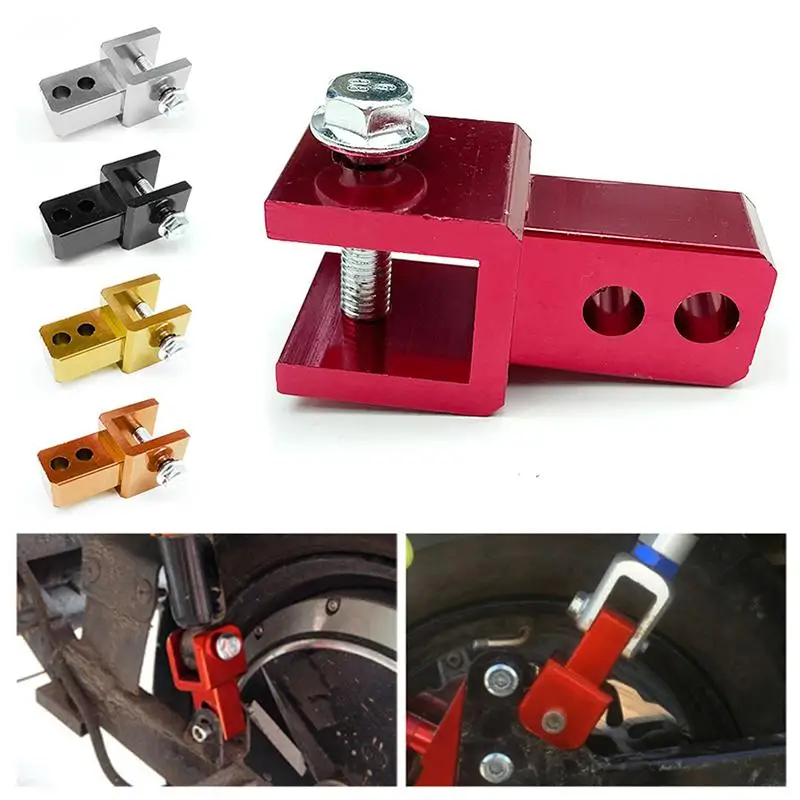Motorcycle Shock Extender Rear 1/2pcs Front Shock Riser with Screw Height Extension Metal Absorber for Bike Suspension Upgrade