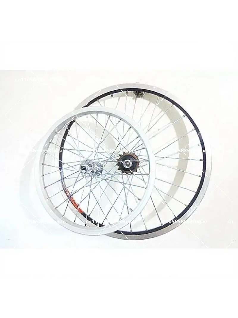 16 20 Inch Bicycle Wheelsets Folding BMX Bike Single Speed Wheel Set for Kids Adults