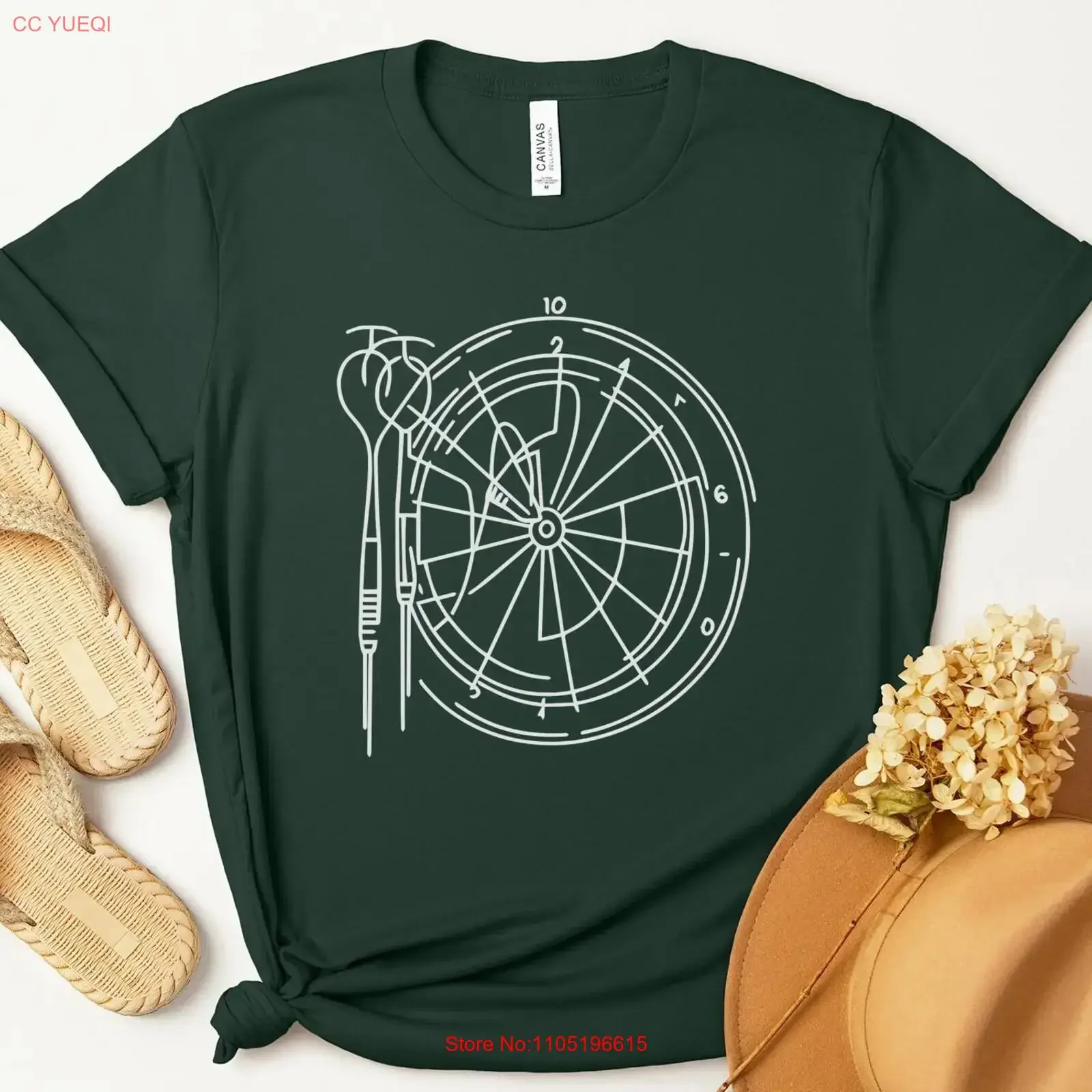 Dartboard T Shirt Dart Player Minimalist Design Unique Sports Cool Throwing Target Practice Apparel vintage Washed graphic