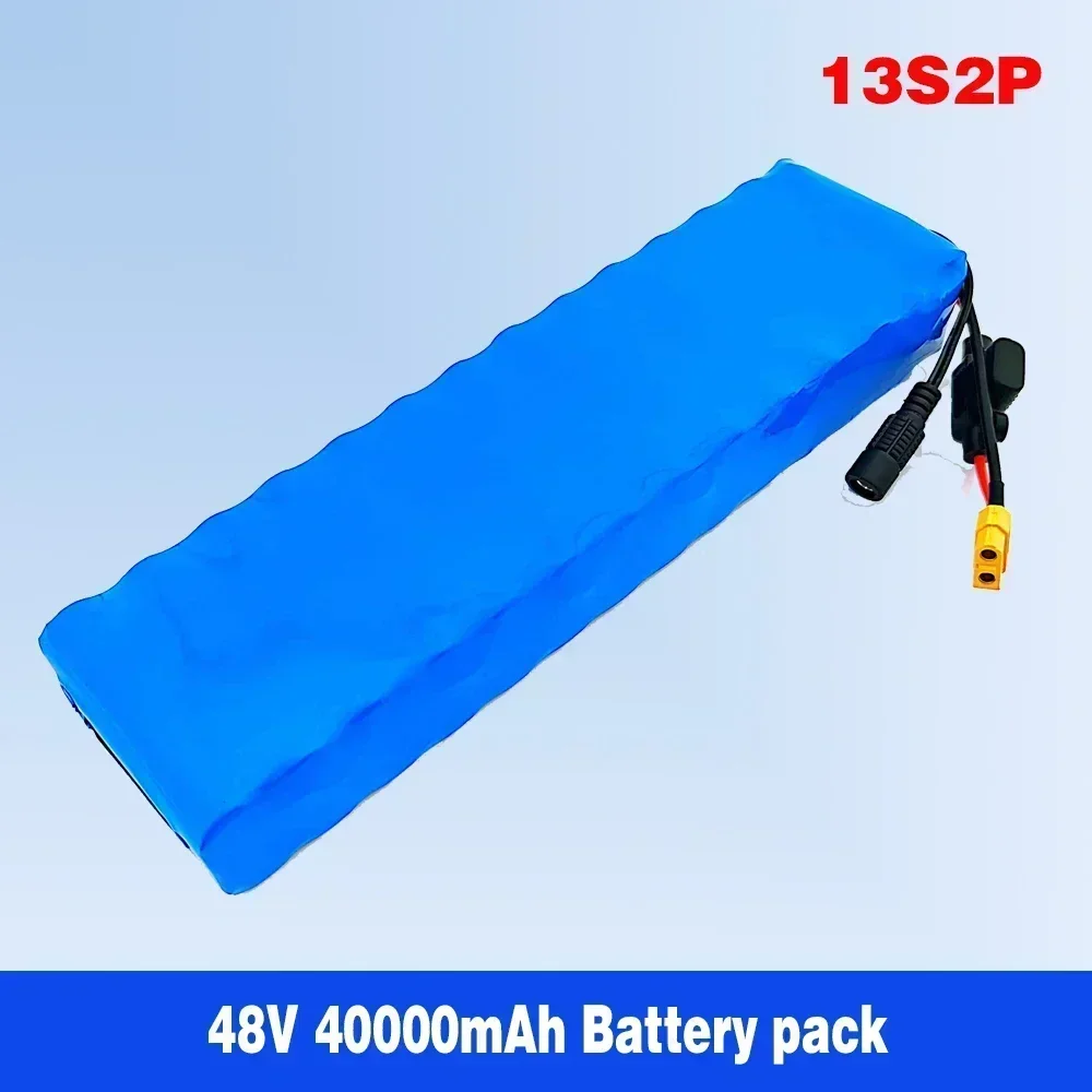 New Battery 48v 40Ah 18650 Lithium Ion Battery Pack 13S2P Bike Conversion Kit Bafang 1000w and 54.6V 2A Charger