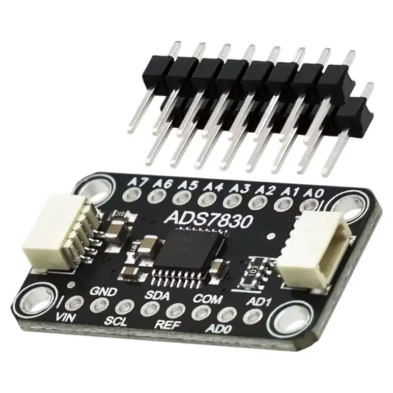 ABKQ-For IIC Qwiic Multi-Channel Sensor Data Acquisition Module ADS7830 8-Channel 8-Bit ADC Analog-To-Digital Converter