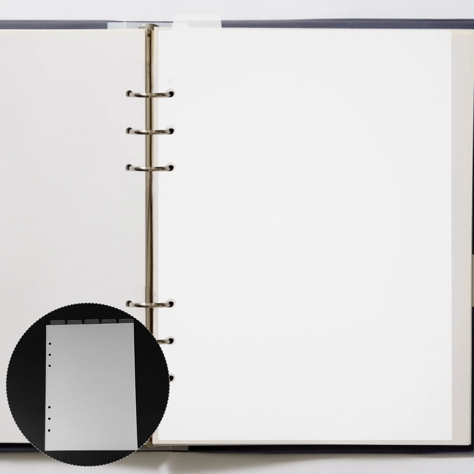 A5 pvc fichário divisores caderno divisor abas abas duras para diário relatório divisor página fornecimento notebook acessório