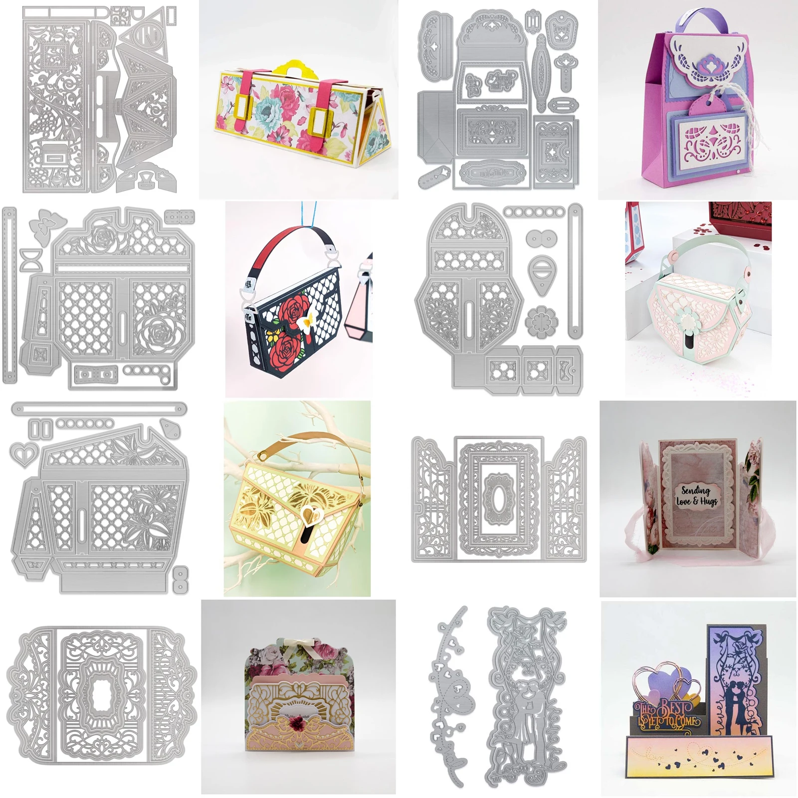 Totally tomes gift box die Metal cutting s cut mold card Scrapbook paper craft knife mould blade punch stencils