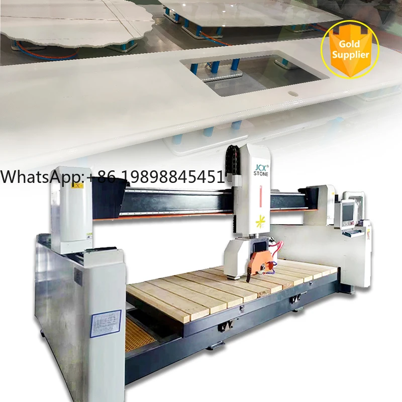 5-Achsen-Brückensägenstein-Schneidemaschine CNC-Fräser für künstliche Steinschneidemaschine aus Granit und Marmor