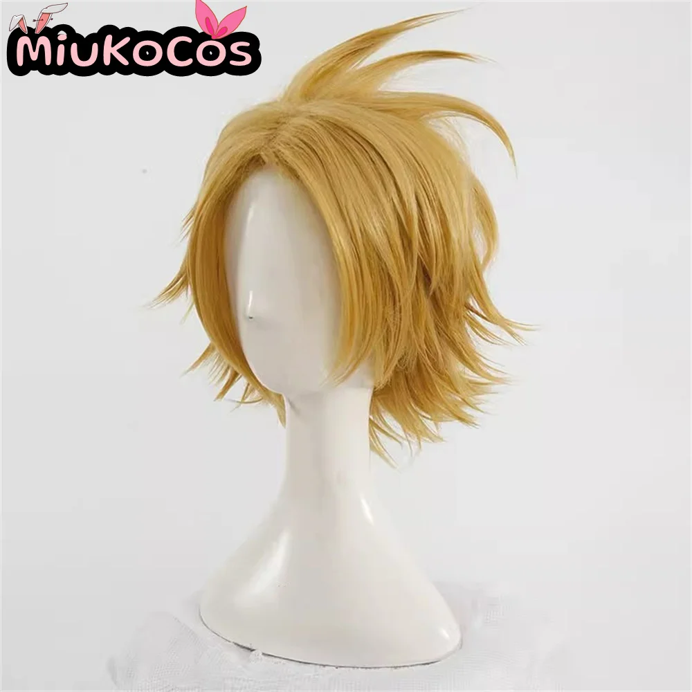 ในสต็อก Denki Kaminari คอสเพลย์วิกผม MiukoCosplay อะนิเมะ My Hero Academia คอสเพลย์