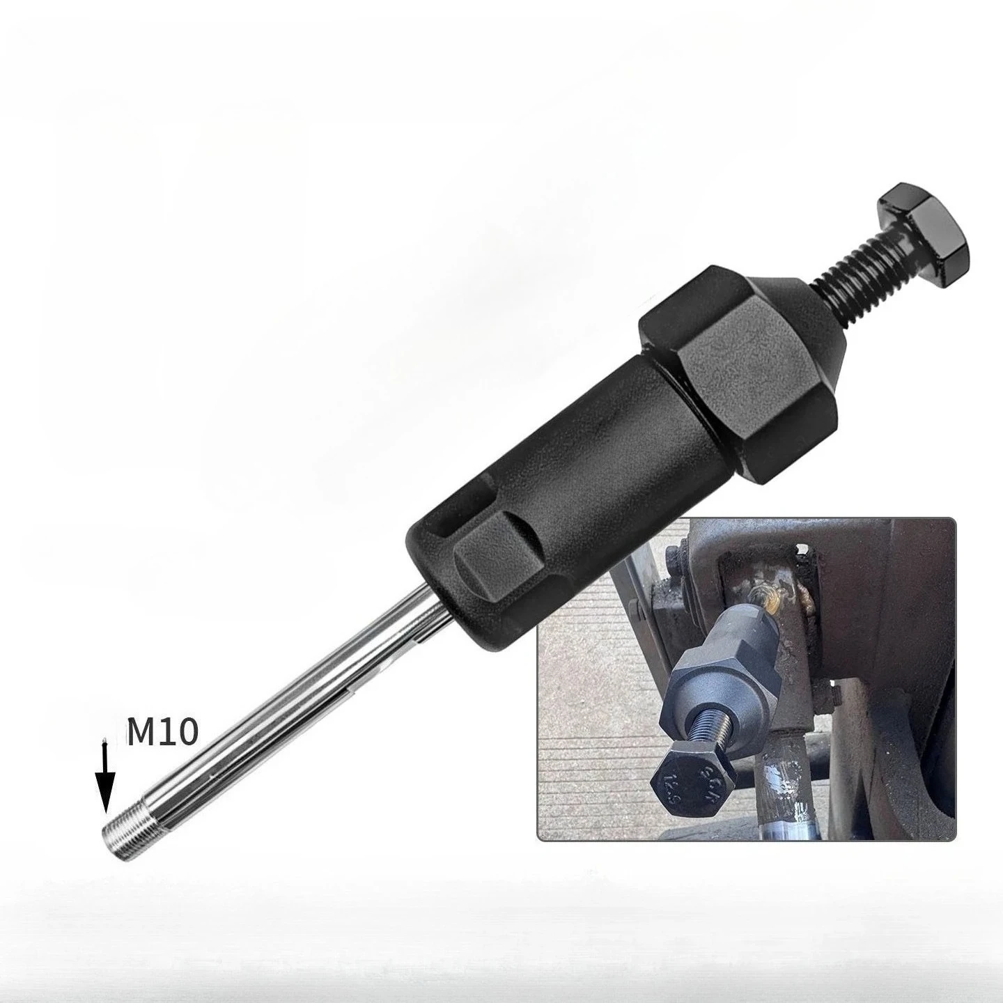 High-Pressure Grease Fitting Unclogging Tool 600psi Carbon Steel Spiral Pressure Design for Blocked Lubrication Lines