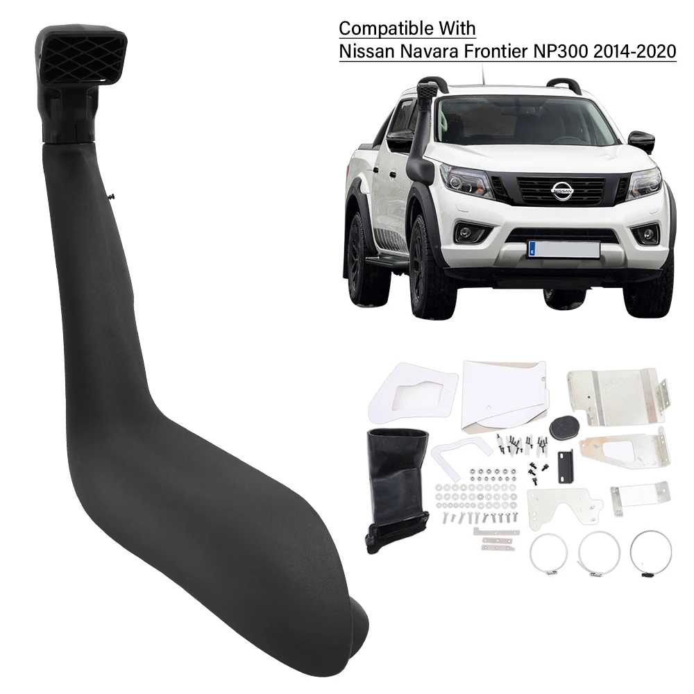 

Комплект трубки для подводного плавания воздухозаборника подходит для Nissan Navara Frontier NP300 2014-2020 внедорожный шланг для прогулок автомобиля внешние аксессуары