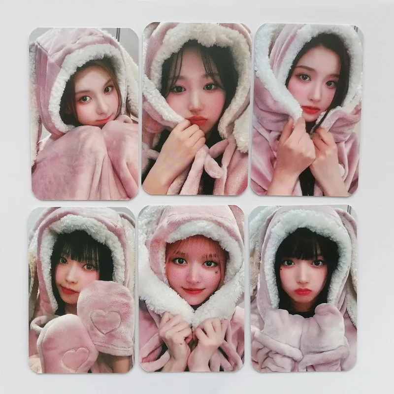 6Pcs Kpop Idol NMIXX coniglio di alta qualità Cape Lomo Cards collezione di decorazioni cartolina HAEWON LILY SULLYOON BAE JIWOO