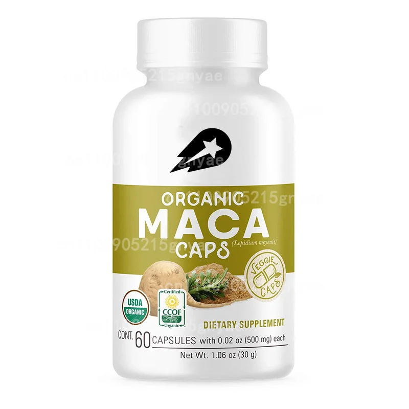 

Organic Maca + Panax Ginseng Extract Supplement,Men's Energizer for Stamina Booster for Men ,Energy and Endurance Support