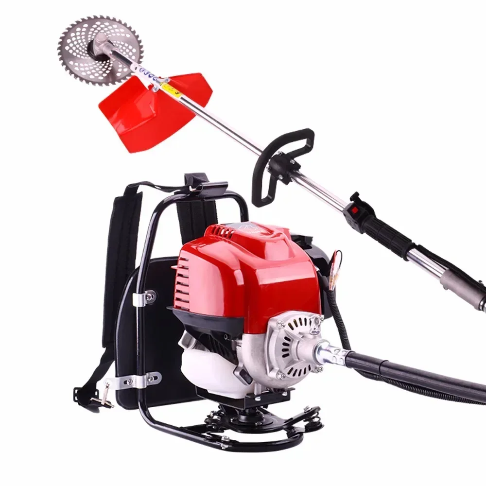 4-stroke backpack Gasoline mower Grass Hedge Trimmer mower Small agricultural harvester Orchard pine soil garden weed mower