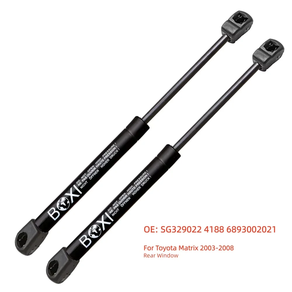 BOXI 2 szt. Sprężyny gazowe tylnej szyby, amortyzatory, wsporniki SG329022 4188 6893002021 do Toyota Matrix 2003 - 2008, siłowniki podnoszenia szyby