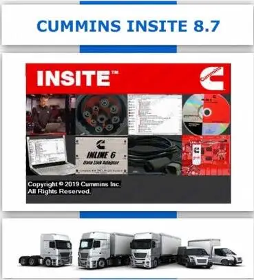 Newest Cummin Insite 8.9 PRO + free Keygen Cummin 8.9 Engine Diagnostic Software Fault Code Engine Tests Adjustment Remove ECM