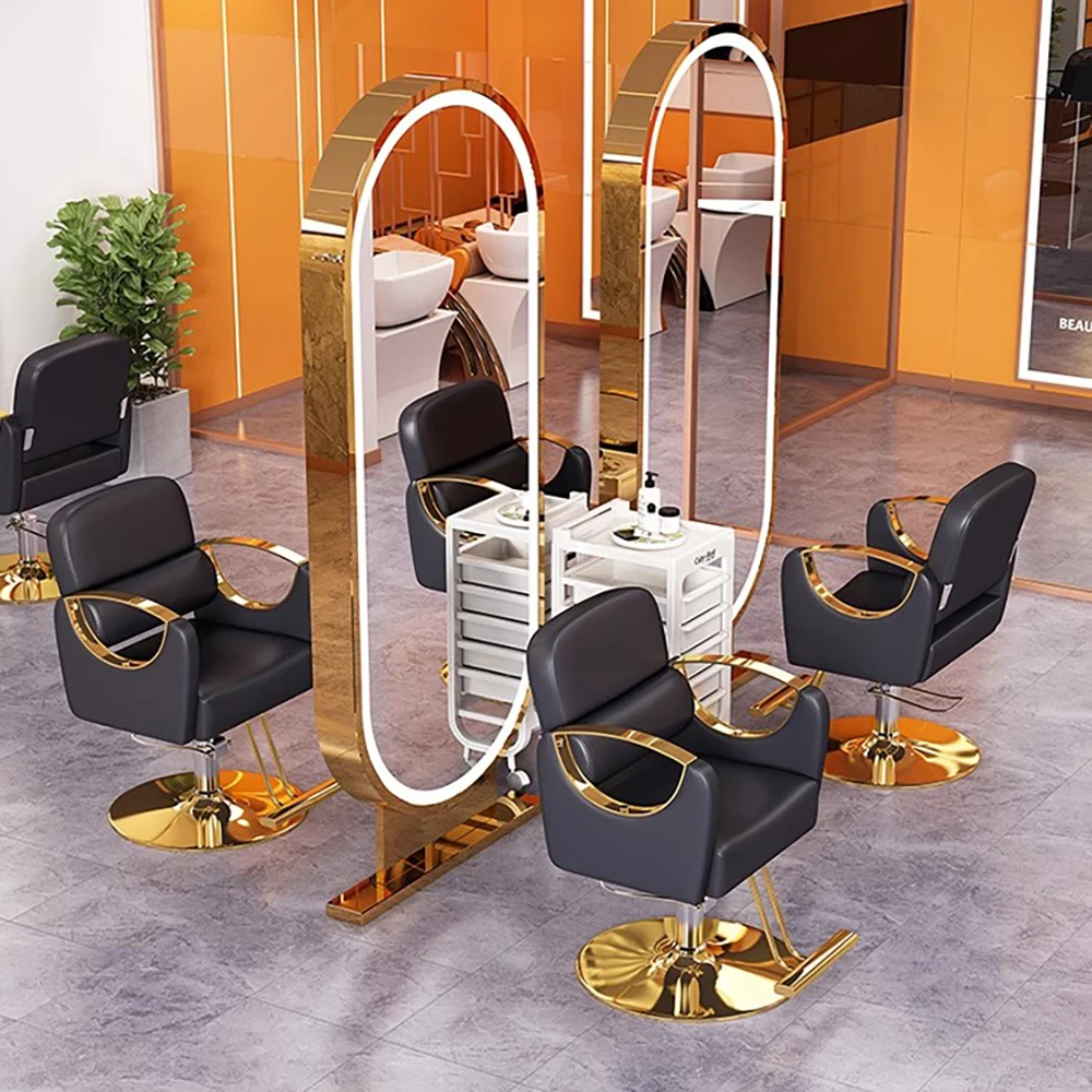 Kursi tukang cukur Modern nyaman, furnitur rambut estetika Nordik kecantikan mode penata rambut sederhana halus Kapperstoel