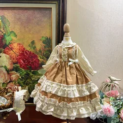 1/6 1/4 1/3 BJD Dress + Hairpin Doll cute multicolor set for 1/3 1/4 1/6 BJD SD DD 1/6 Blyth doll accessories(2 points)