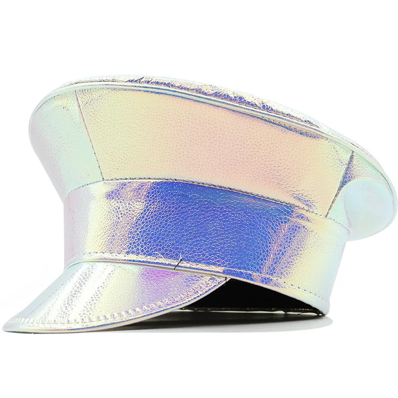 

Pu Leather Hat Beret Leather Hat For Party Fashion Headwear Performance Costume
