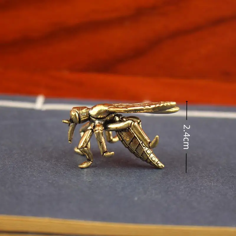 Hot Sale Solid Brass Mosquito Statue Vintage Insect Sculpture For Home Office Desk Decor Unique Conversation Starter And Gift