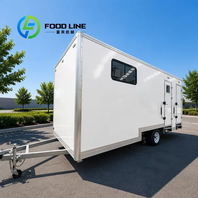 Office Trailer With Kitchen Area Setup Built In Storage Cabinet Space Stadium Construction Site Office Flexible Order Quantity