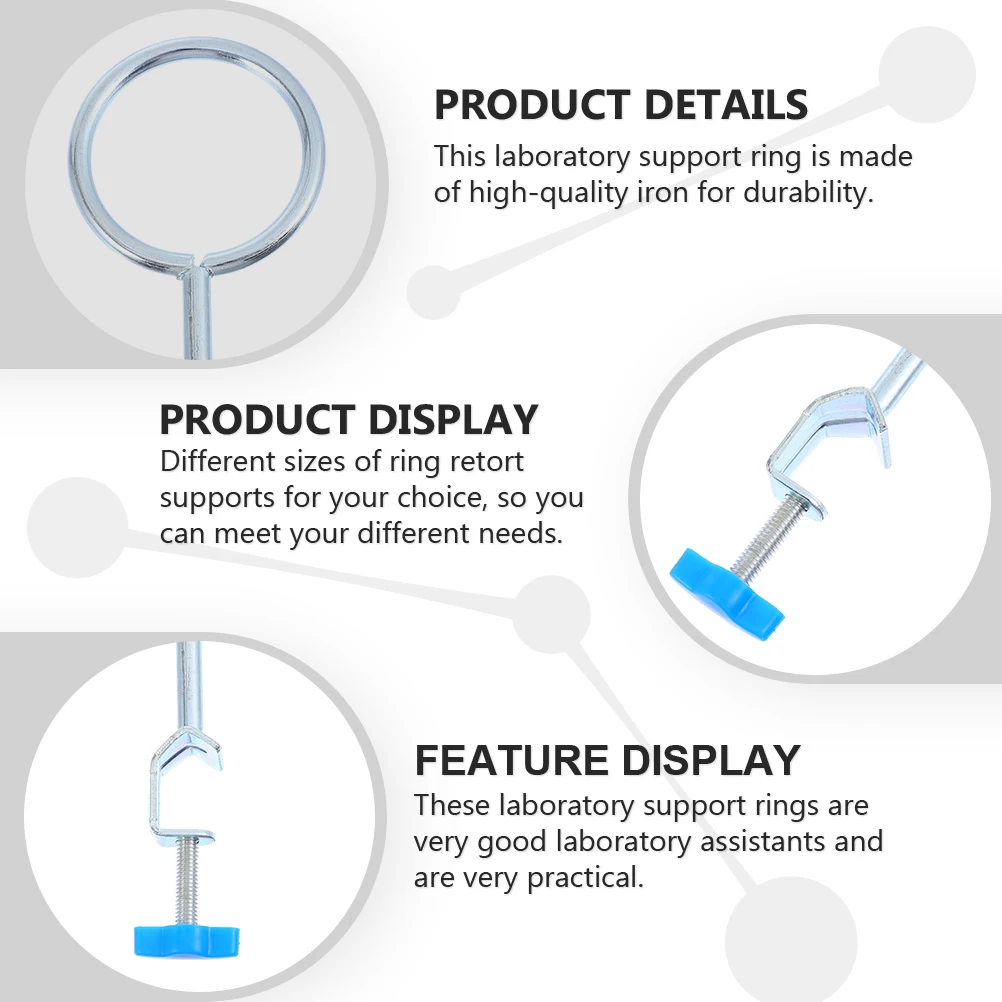 

3 Pcs Iron Ring Accessories Science Lab Equipment Stand Beaker Laboratory Beakers Support