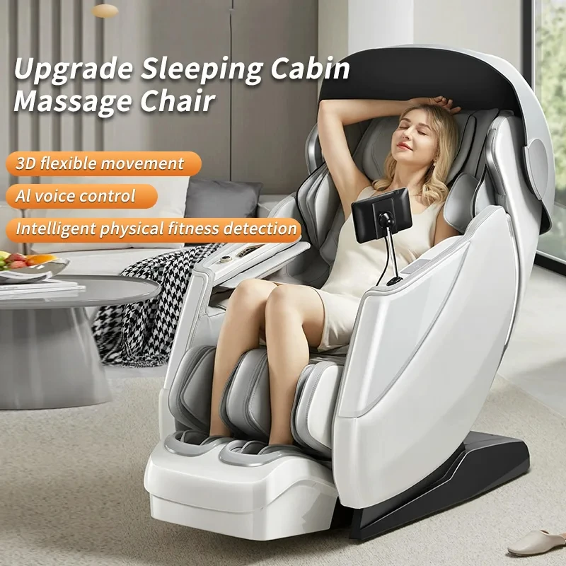 3 Year Warranty 4D Luxury SL Track Recliner Zero Gravity Rocking Massage Chair Full Body Airbag Electric Back Heated Massager