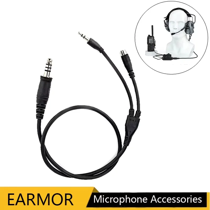 

Комплект микрофона для тактической гарнитуры EARMOR, адаптер для тактической гарнитуры, аксессуары для микрофона для EARMOR M31 и M31H, Mark3