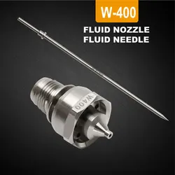 Japanese W400 Spray Gun Kit Nozzle Needle Aircap Set WS400 LS400 Pneumatic Tool Parts Sprayer Component for Anest Iwatas Pistol