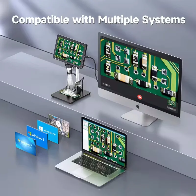 New DM12 10.1" HD-MI Digital Microscope For Mobile Repair , Electronic Microscope For Soldering