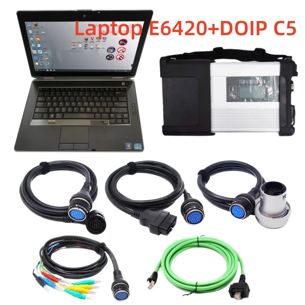 

Лучшее программное обеспечение MB Star C5 V2025.03 с поддержкой Wi-Fi-мультиплексора SD Connect 256 ГБ SSD Супер скорость в процессоре E6420 i5 Ноутбук Готовый к использованию