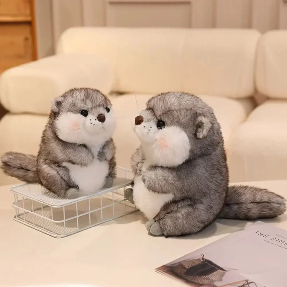 

Cute Chubby Face Otter Plush Toys PP Cotton Soft Plush Otter Dolls Collection Fluffy Animals Stuffed Toys Children Toys