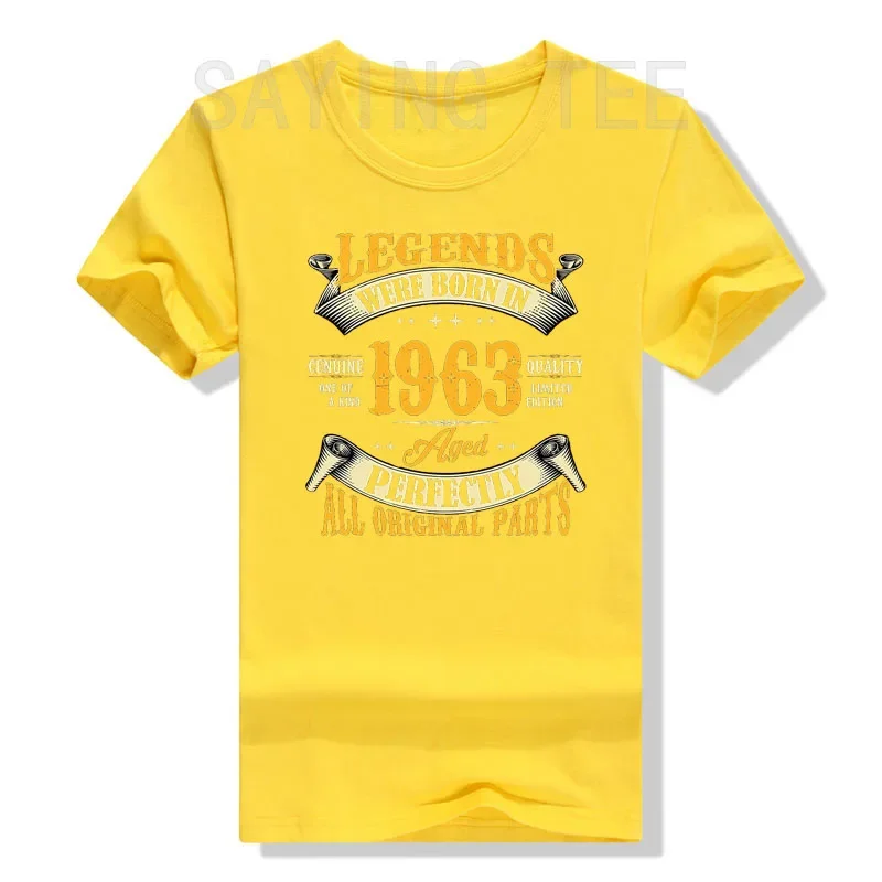 Legenden wurden im Jahr 1963, T-Shirt zum 61. Geburtstag, T-Shirts für Männer, Vintage-Kleidung für 61 Jahre, Papa, Opa, Geschenke, Papa, Vater, T-Shirts – Detail 10