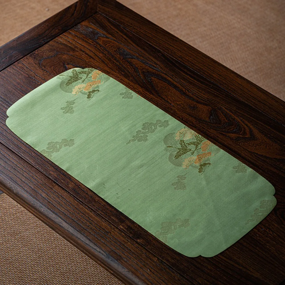 New Thick Tea Mat Embroidered Patterns Professional Tableware Mat Creative Home Table Mat