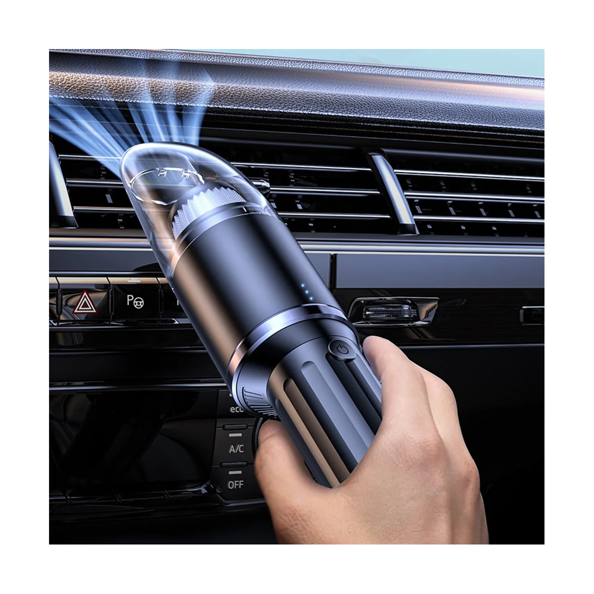 ワイヤレスハンドヘルド車用掃除機,デュアル掃除機,超吸引,自動,家庭,ペットの毛,クリーンブラック