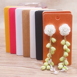 100pcs Earmail Set Cards Solid Color Earring Tags 5x9cm Jewelry Set Display Card
