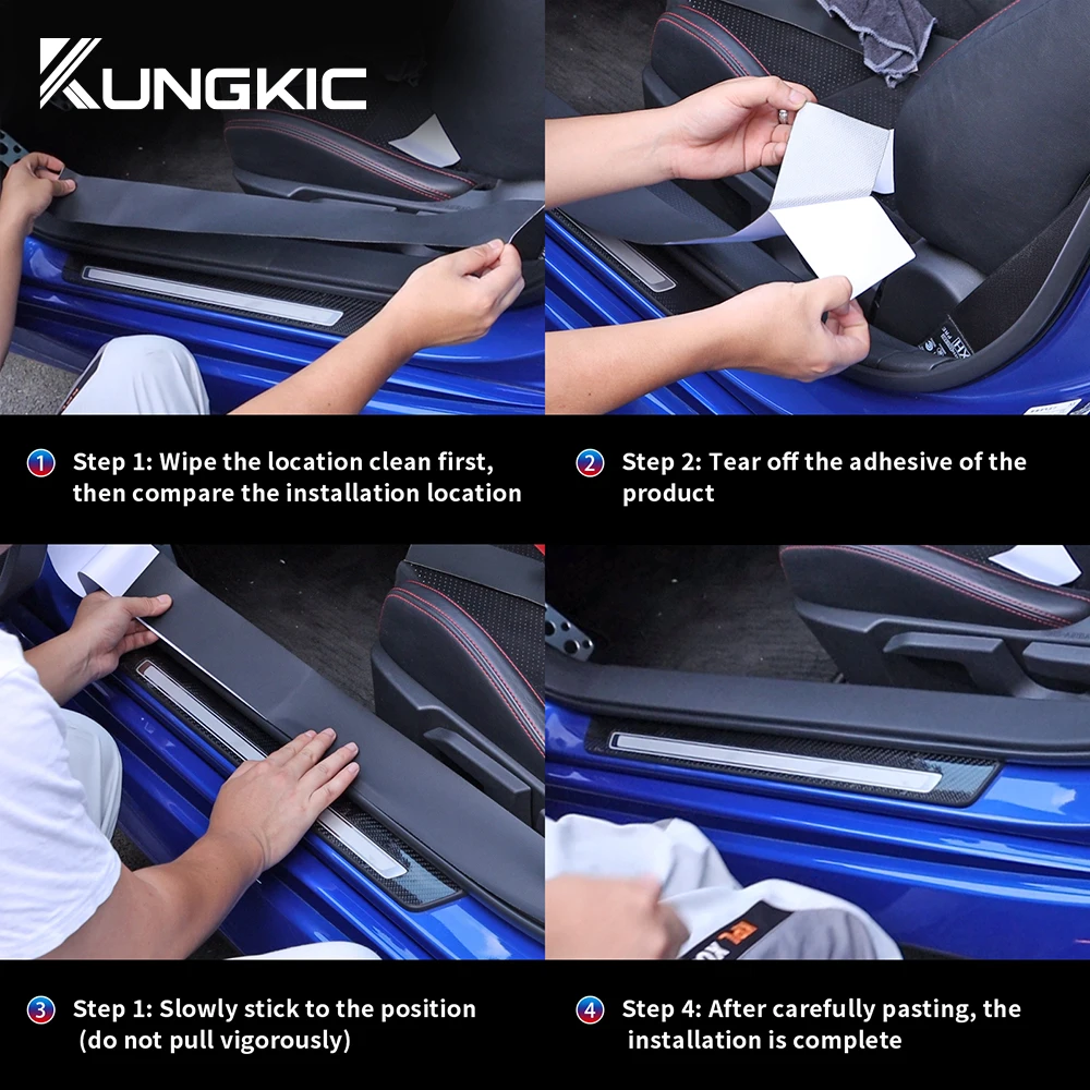For Subaru BRZ Toyota GR86 2021 2022 2023 2024 2025 LHD RHD Car Threshold Strip Door Anti Scratch Tape Anti-kick Protect