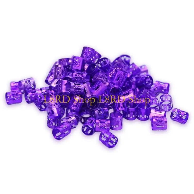 

L8RD 100 шт. металлические зажимы для плетения волос, инструменты для наращивания дредов для вечеринок, косплея