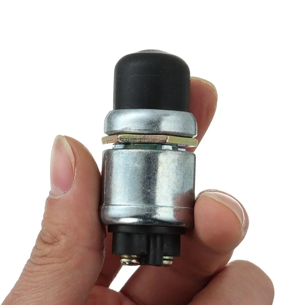 Heavy Duty Momentary Switch 50A 12V Waterproof Car Boat Track Switch Push Button Horn Engine Start Starter