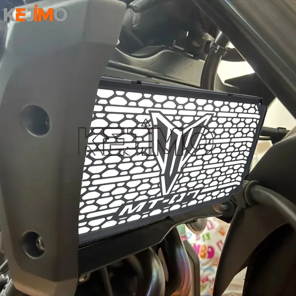 لياماها MT-07 MT07 Y-AMT 2025 2026 2027 MT 07 دراجة نارية شبكة المبرد معدات الحماية غطاء الشوايات حماية الملحقات