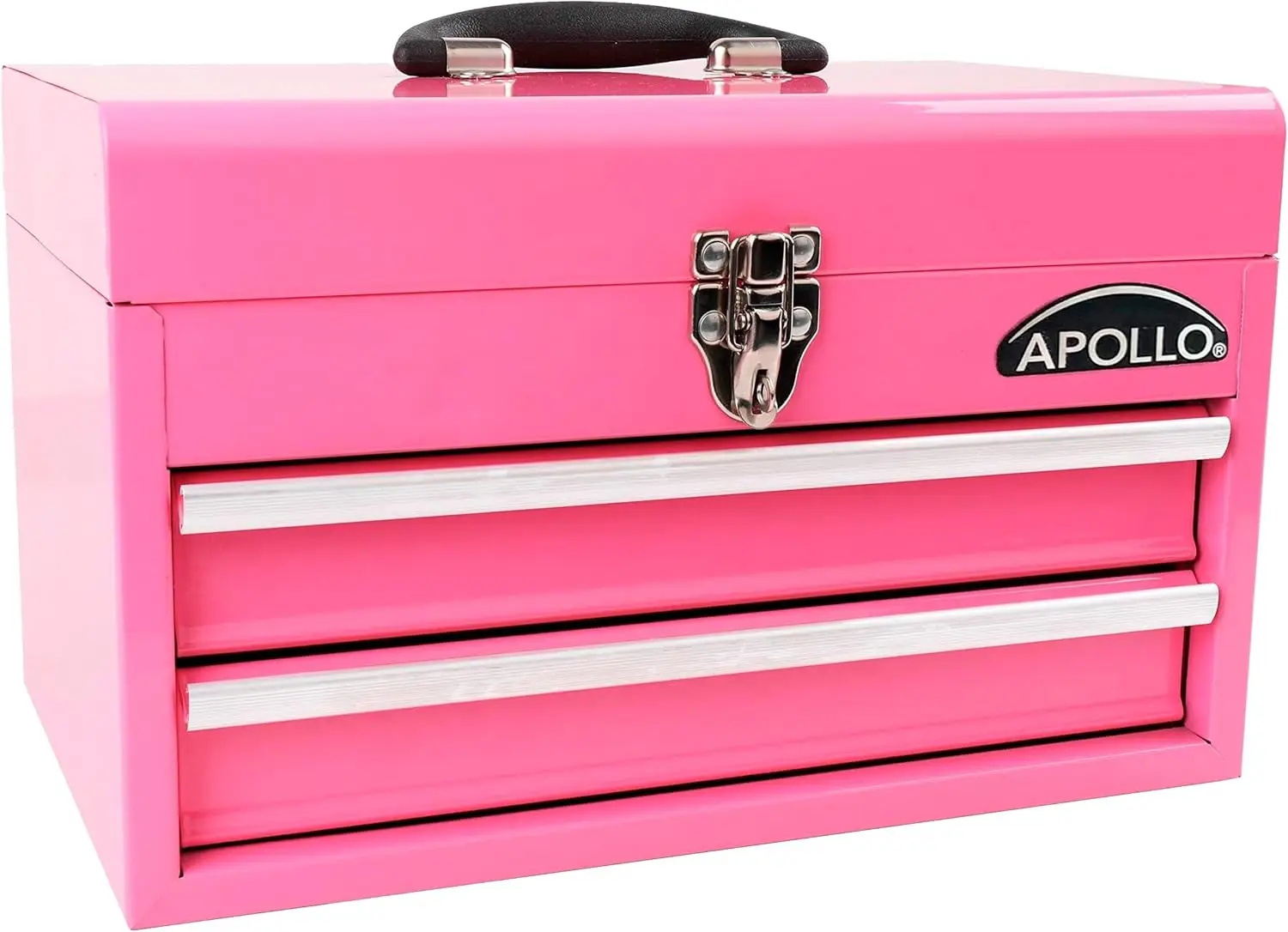 

Tools 14 Inch Steel Tool Box with Deep Top Compartment and 2 Drawers in Heavy-Duty Steel With Ball Bearing Opening