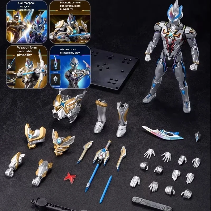 

In Stock Bloks Legend Edition Ultraman X Beta Spark Armor Action Figures Dual Form Collectible Models Toys Great Gifts For Boys