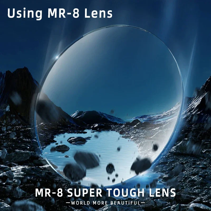 OLLYMURS Ultralight titanium rimless reading glasses, simple square myopia frames, anti-blue light, custom prescription glasses