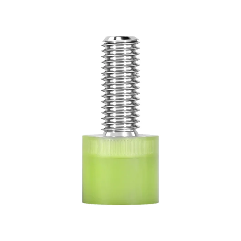 1Pc 304 Stainless Steel Polyurethane Coated Screw Buffer Anti-Collision Bolt Shock Absorption Screw with PU Head M3 M4 M5-M16