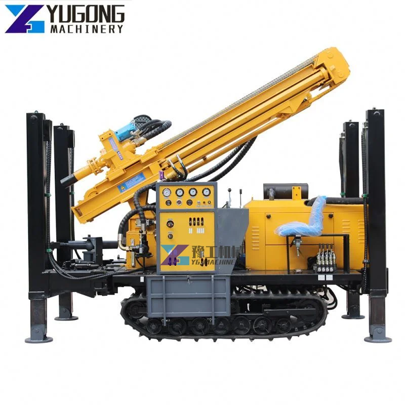 High Efficiency 100m 200m Deep Hydraulic Water Well Hard Rock Drill Rigs for Sale  Track-type Hydraulic Water Well Drilling Rig