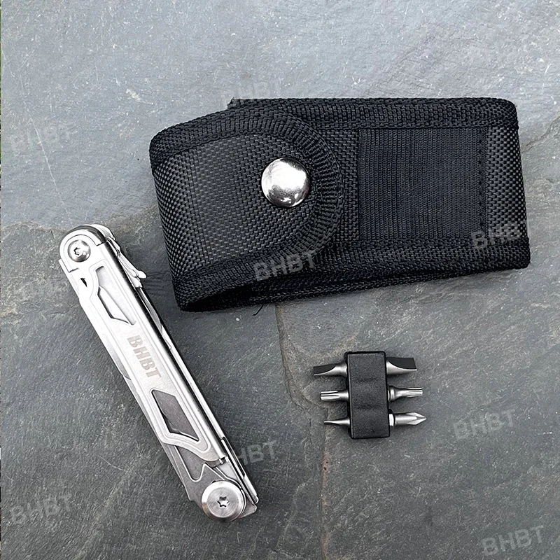 BHBT 11 in 1 Mini Multitool Knife EDC Multi Tool Folding Scissors Screwdriver Portable Outdoor Hand Tools