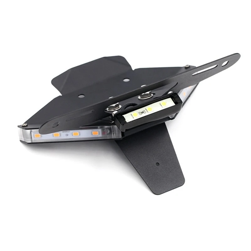 Motorcycle License Plate Holder For Ducati Panigale V4 R S 2018-2022 V4S V2 Rear Tail Tidy Fender Eliminator LED Bracket Parts