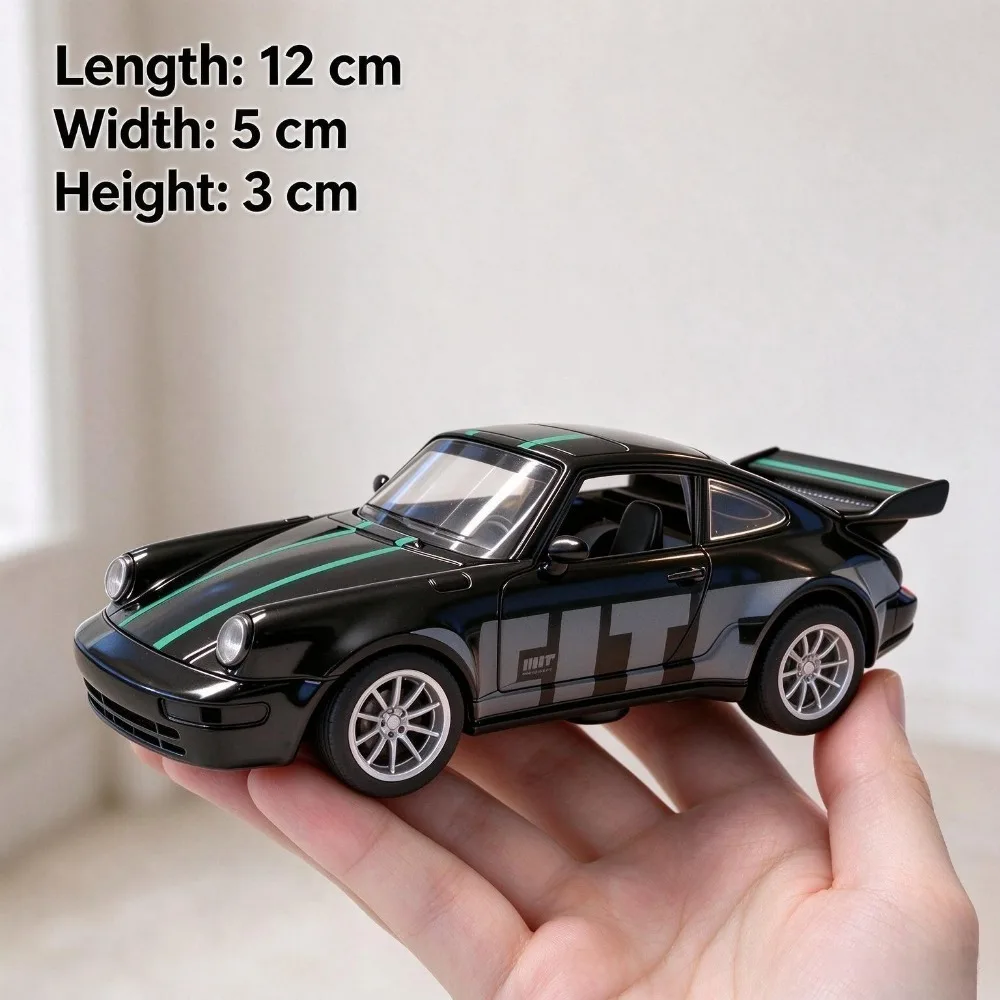 1:36 Classic Retro 911 Diecast Car Model, Alloy Static Display Racing Vehicle, Collectible Toy, Holiday Gift for Car Lovers