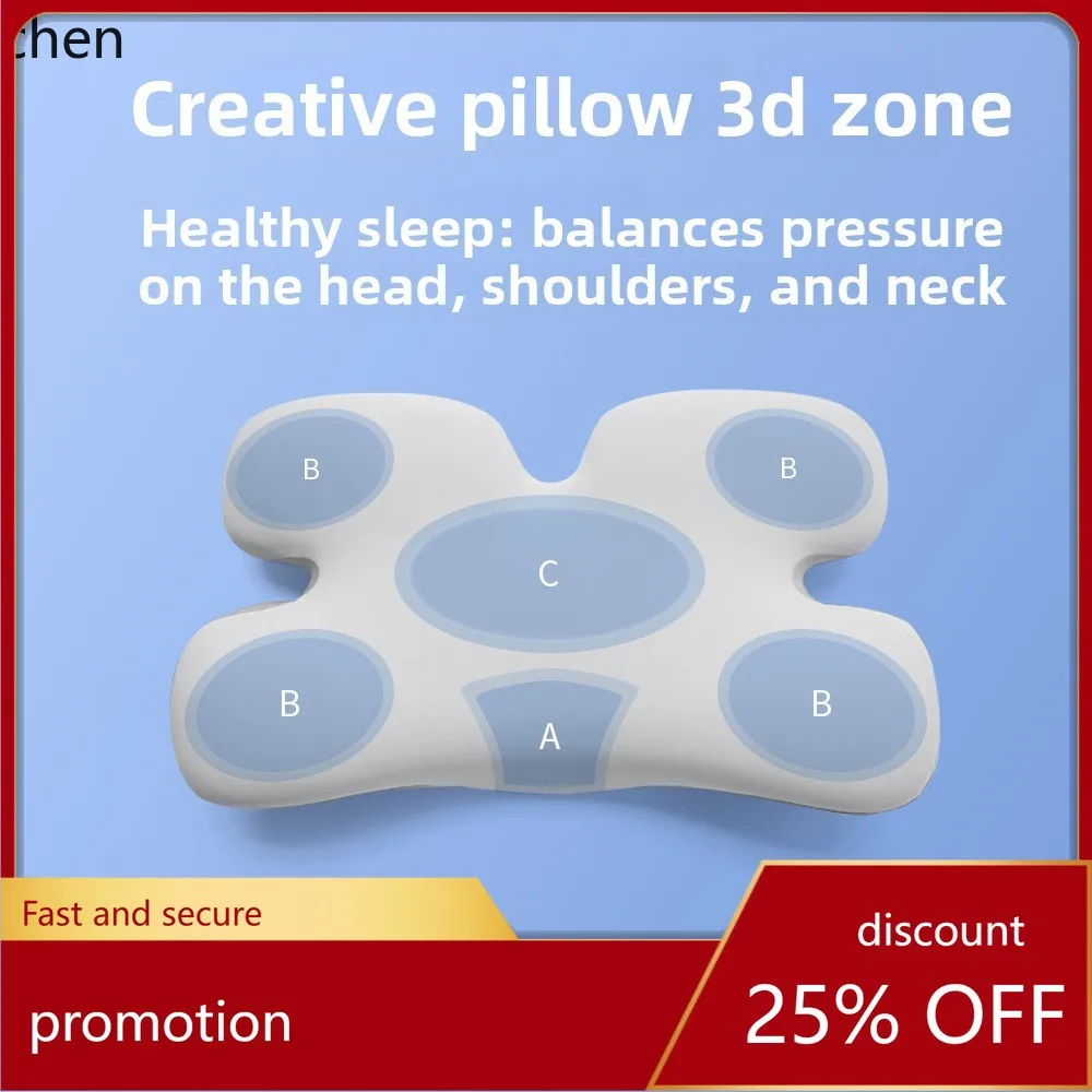 HXL cervical pillow, shaped pillow for sleep aid, neck support pillow, slow rebound memory foam pillow